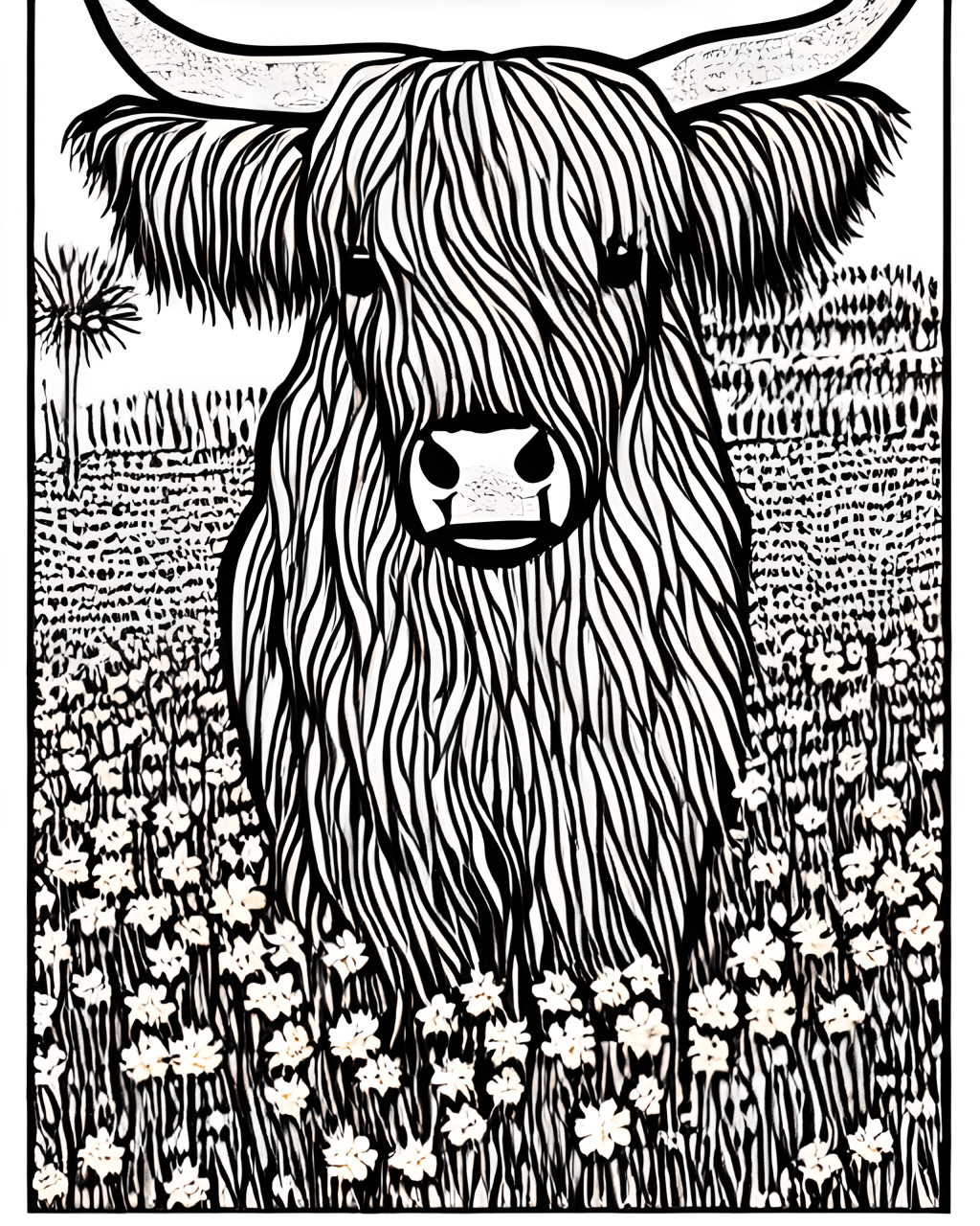 Highland Cow Coloring Pages Coloring Nation Highland Cow Coloring Pages Coloring Nation