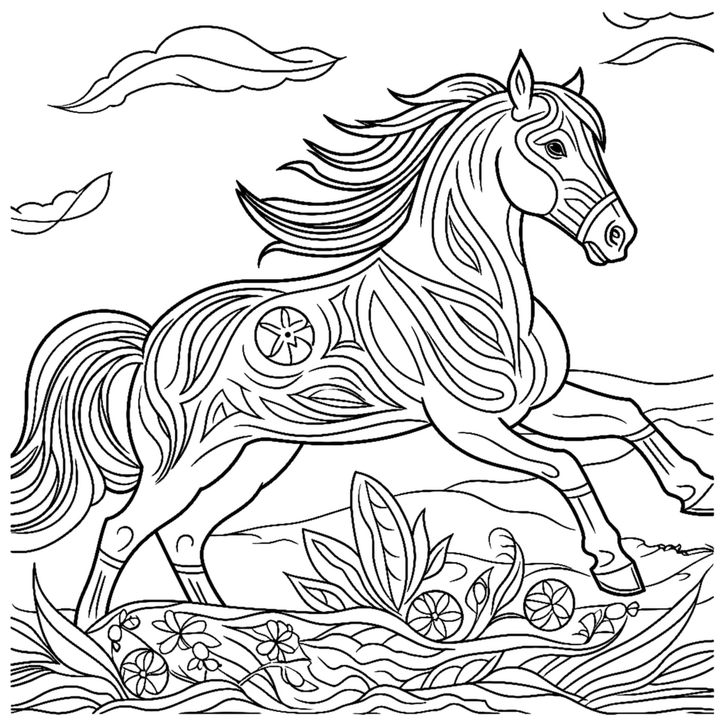Horse Coloring Page Horse Coloring Page