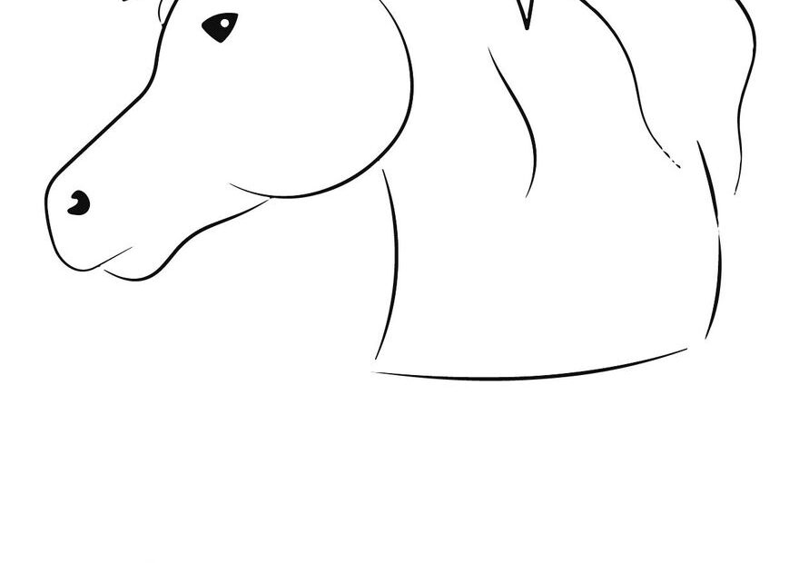 Horse Head Coloring Pages Printable Free Pdf Infoupdate