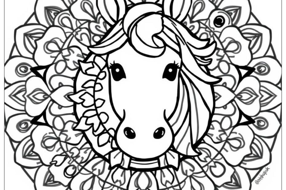 Horse Head Coloring Pages Printable Pdf Free Infoupdate