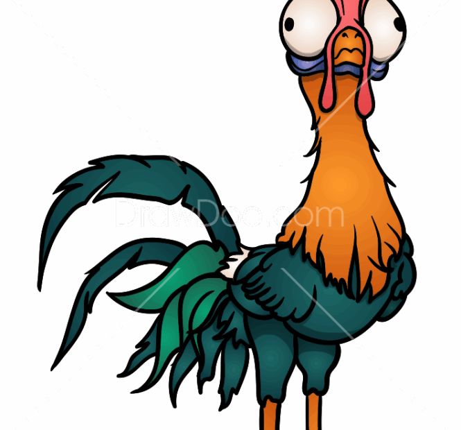 How To Draw Heihei Moana Disney Drawings Moana Sketches Easy