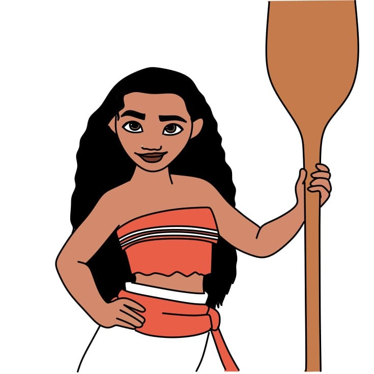 Draw Moana Easy Draw Moana Easy