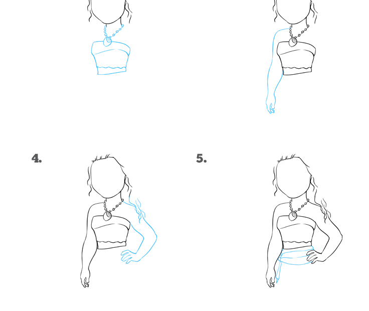 How To Draw Moana Really Easy Drawing Tutorial