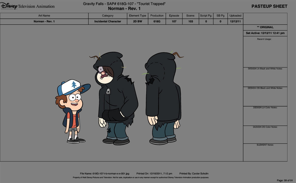 Image Norman Character Sheet jpg Gravity Falls Wiki Image Norman Character Sheet jpg Gravity Falls Wiki