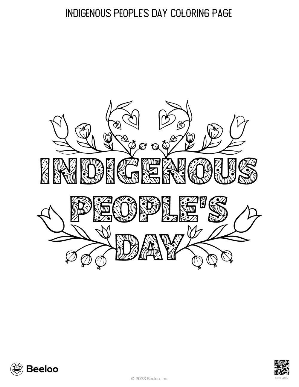 Indigenous People 39 s Day themed Coloring Pages Beeloo Printable Crafts Indigenous People 39 s Day themed Coloring Pages Beeloo Printable Crafts