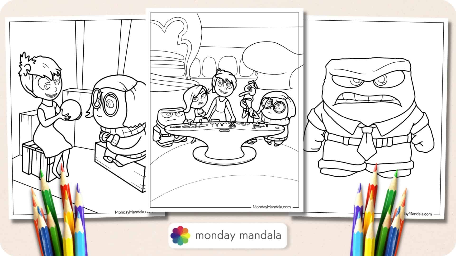 Inside Out Coloring Pages Inside Out Coloring Pages