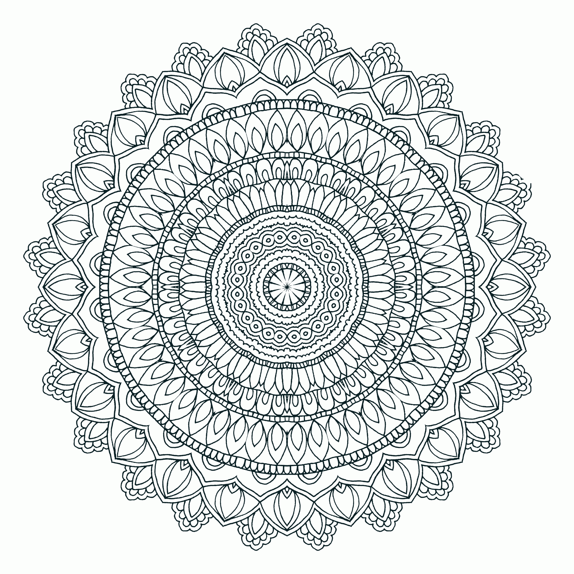 Intricate Mandala Coloring Pages Coloring Home Intricate Mandala Coloring Pages Coloring Home
