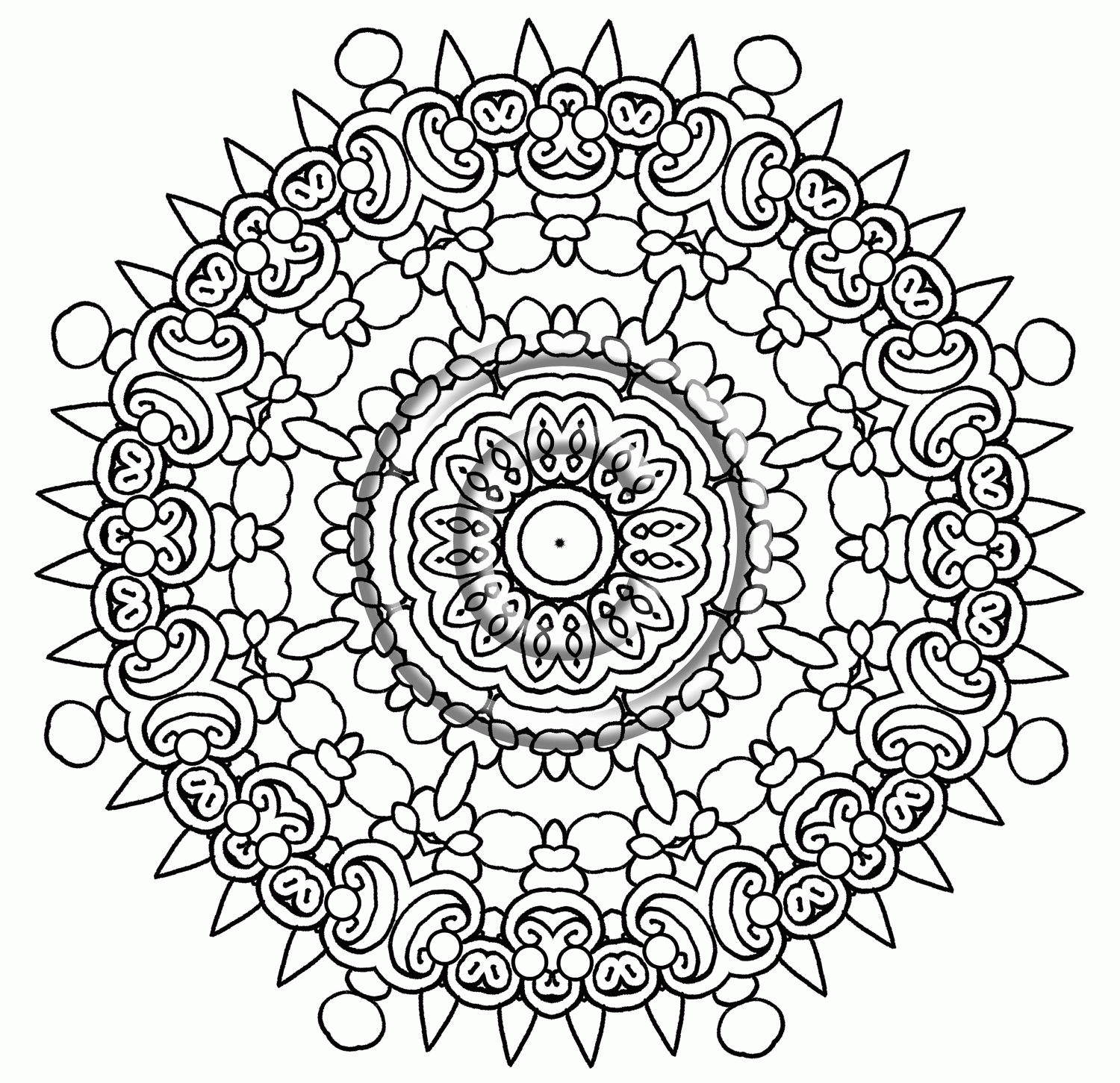 Intricate Mandala Coloring Pages Coloring Home Intricate Mandala Coloring Pages Coloring Home
