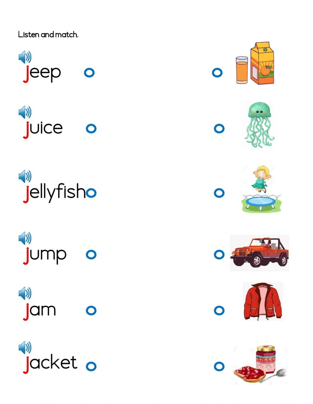 J Sound Interactive Worksheet English Phonics Phonics J Sound Interactive Worksheet English Phonics Phonics