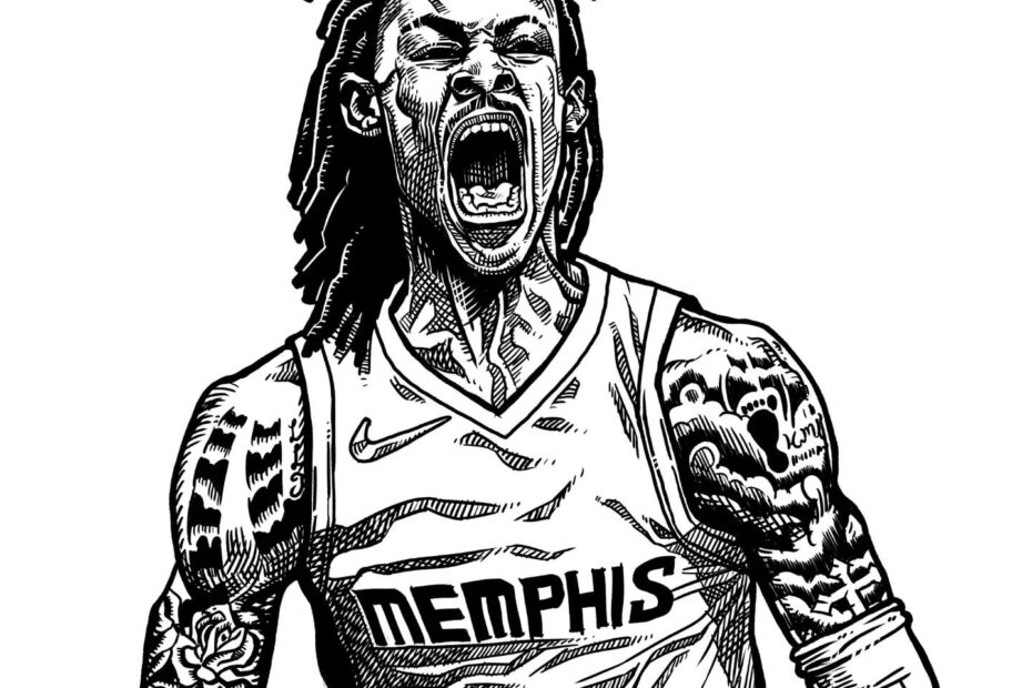 Ja Morant Coloring Pages Coloring Home