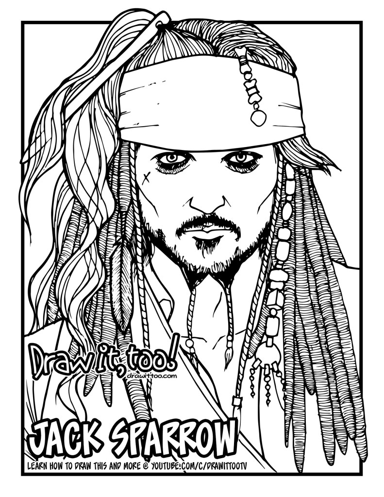 Jack Sparrow Coloring Pages At GetColorings Free Printable Jack Sparrow Coloring Pages At GetColorings Free Printable