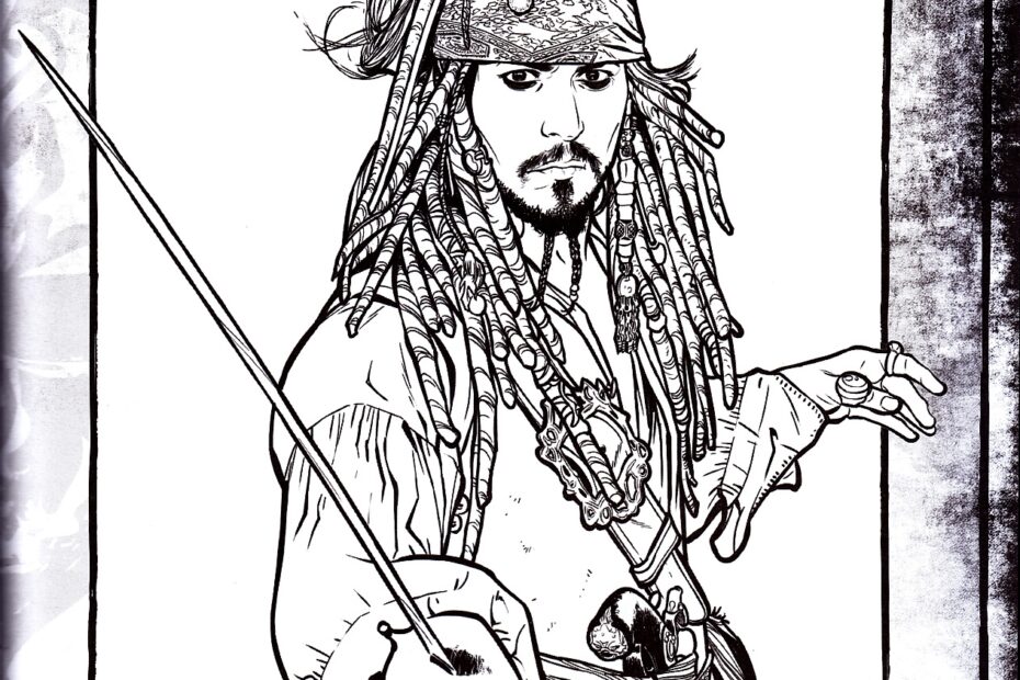 Jack Sparrow Coloring Pages Learny Kids
