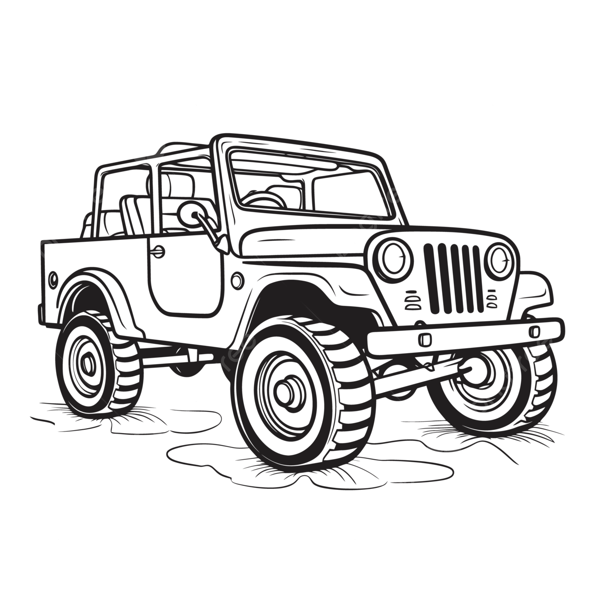 Jeep Coloring Pages For Kids Outline Sketch Drawing Vector Wing Jeep Coloring Pages For Kids Outline Sketch Drawing Vector Wing