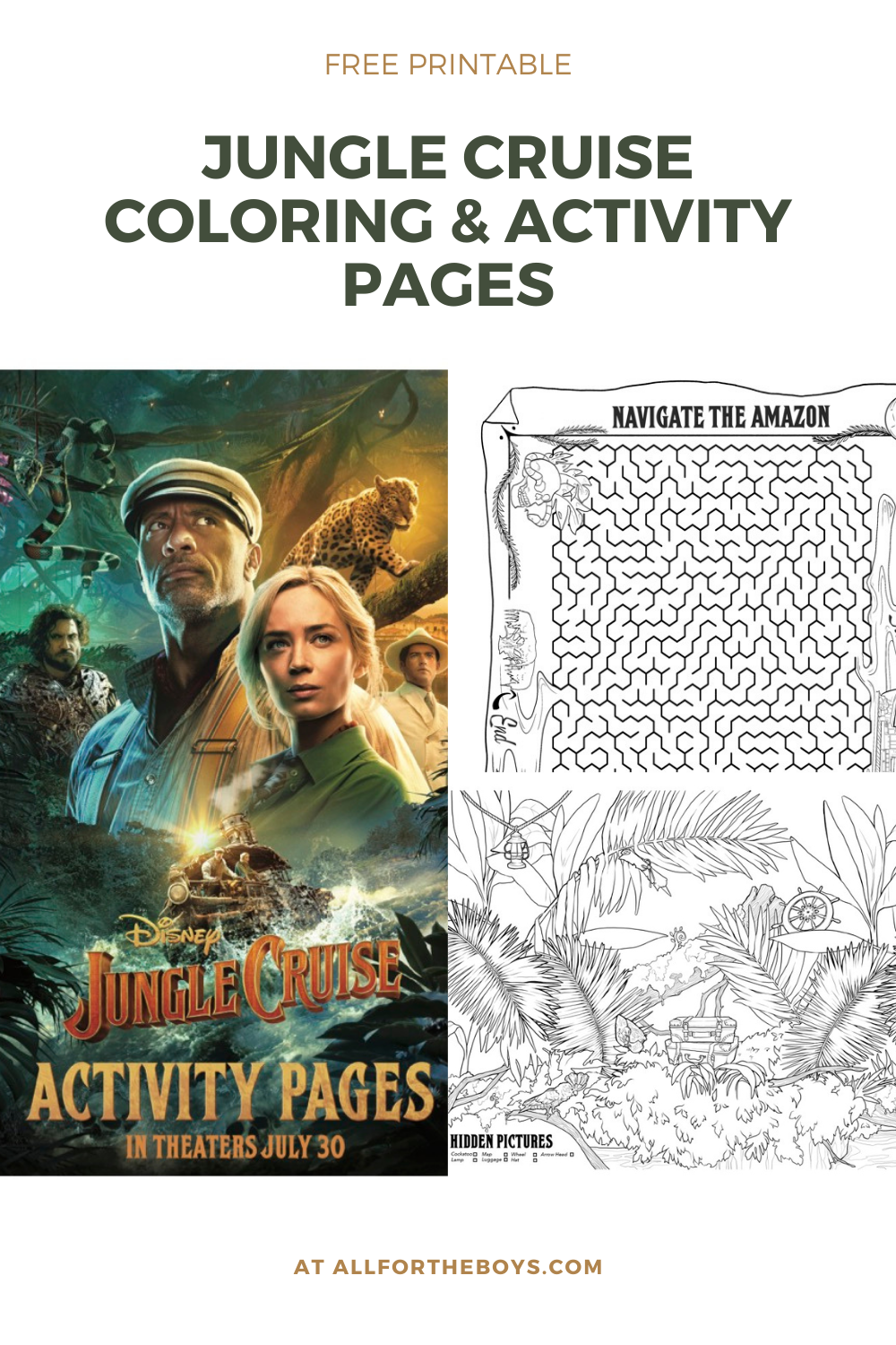 Jungle Cruise Printable Activity And Coloring Pages All For The Boys Jungle Cruise Printable Activity And Coloring Pages All For The Boys