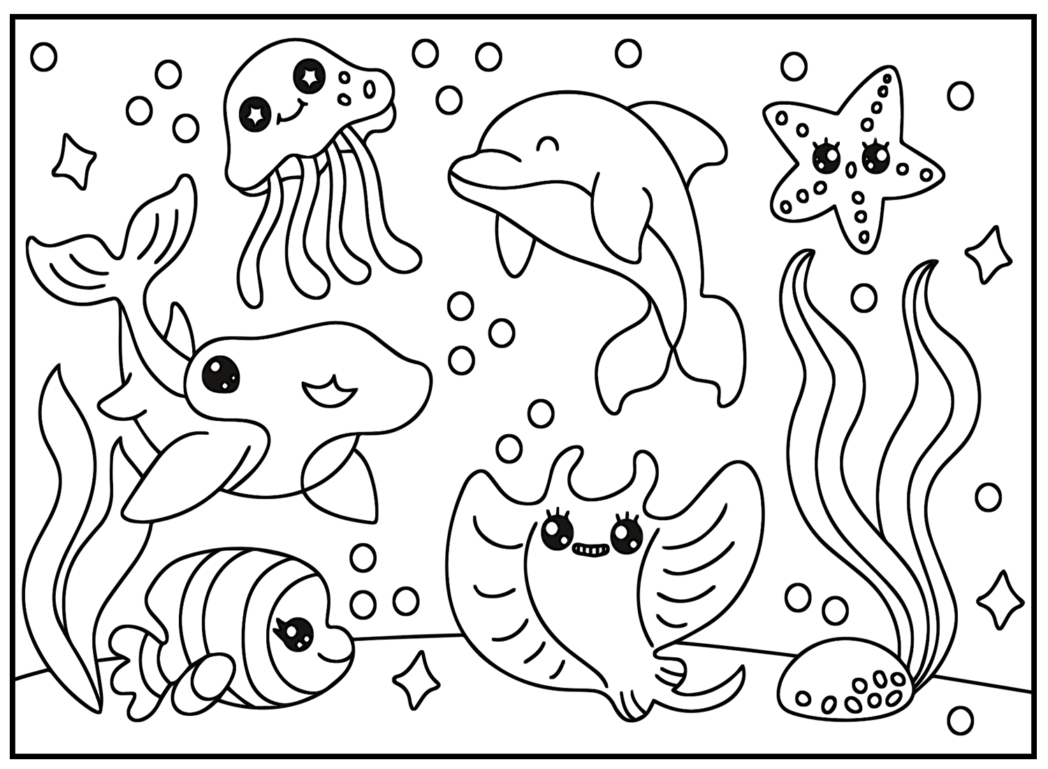 Kawaii Cute Animals Coloring Page Free Printable Coloring Pages Kawaii Cute Animals Coloring Page Free Printable Coloring Pages