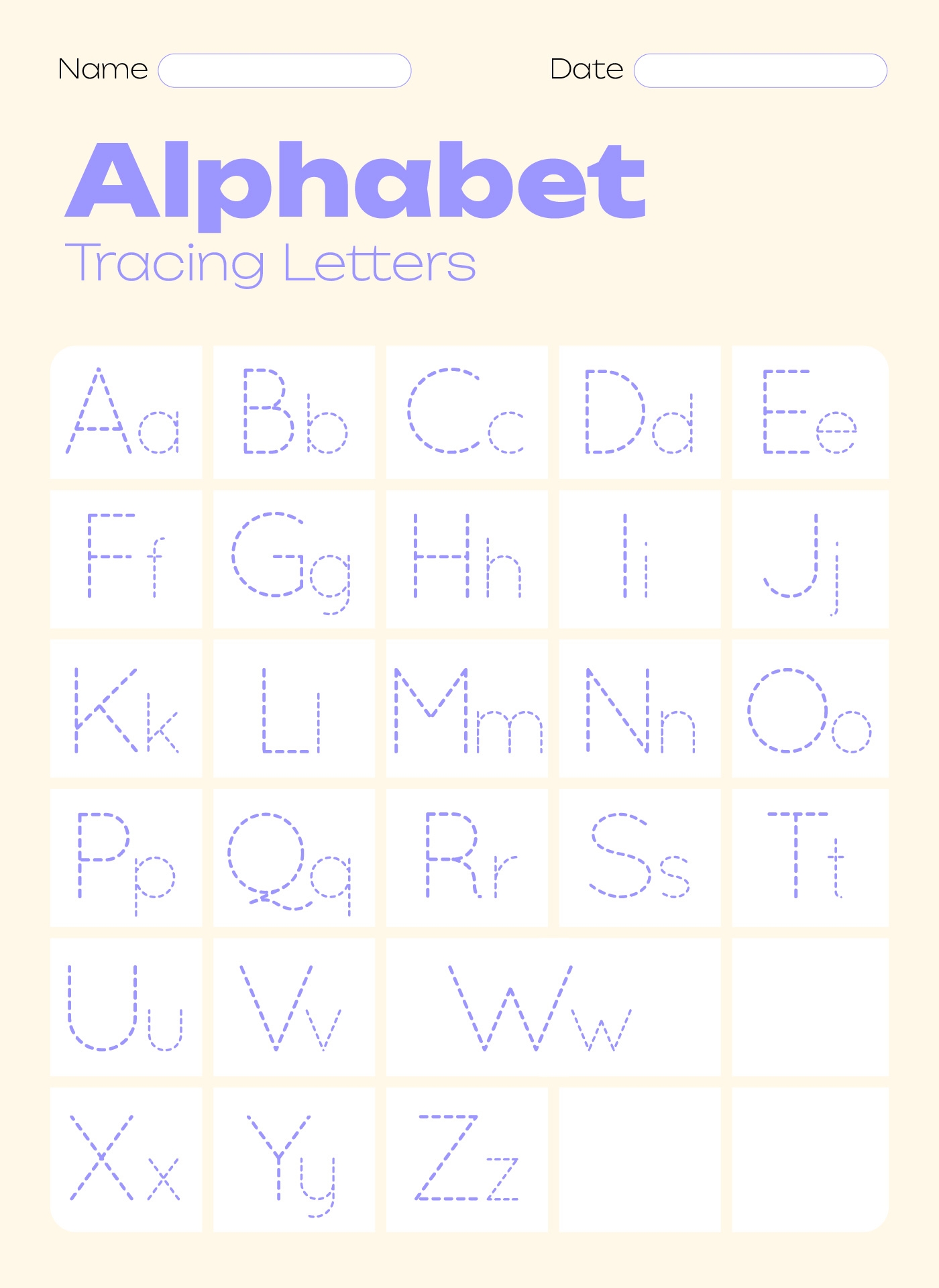 Kids Alphabet Letters To Trace Kids Alphabet Letters To Trace