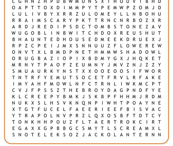 Kids Halloween Word Search 15 Free PDF Printables Printablee