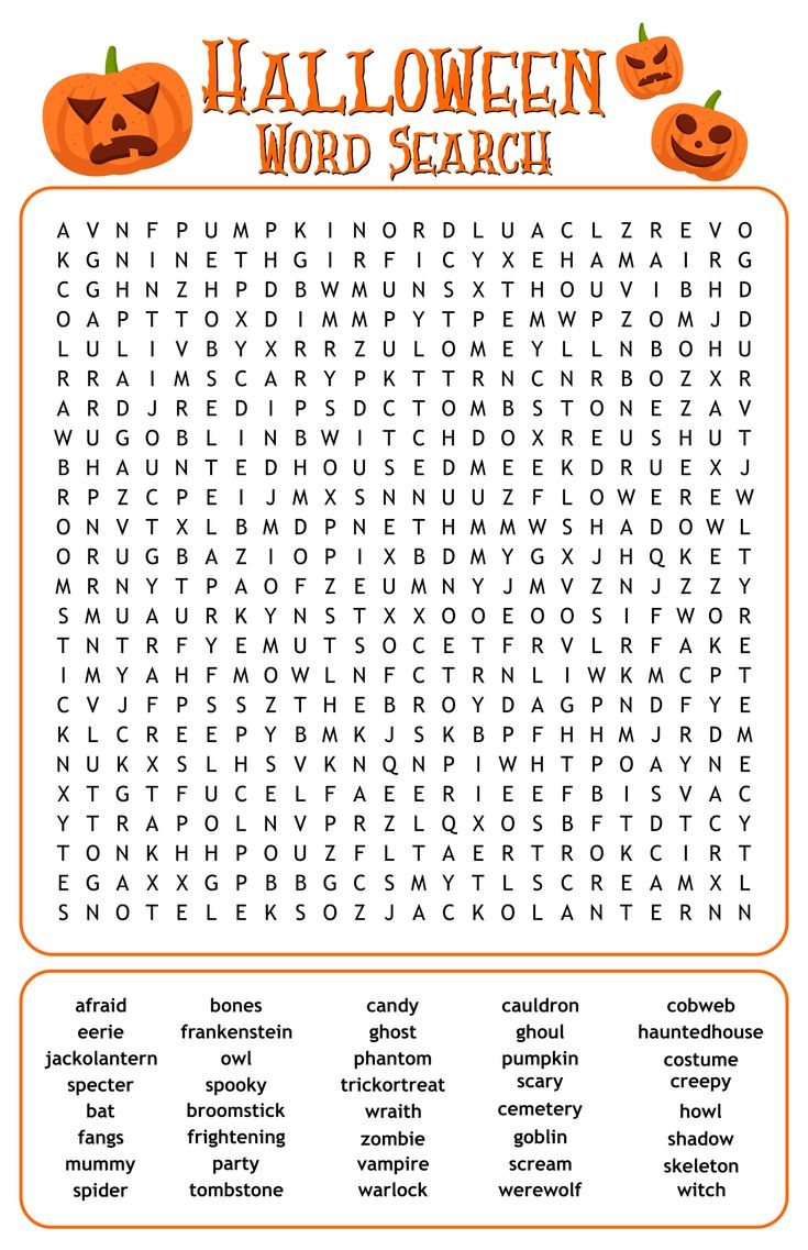 Kids Halloween Word Search 15 Free PDF Printables Printablee Kids Halloween Word Search 15 Free PDF Printables Printablee