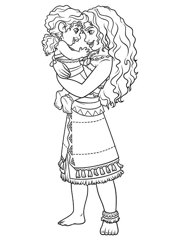 Moana Simea Coloring Pages Moana Simea Coloring Pages