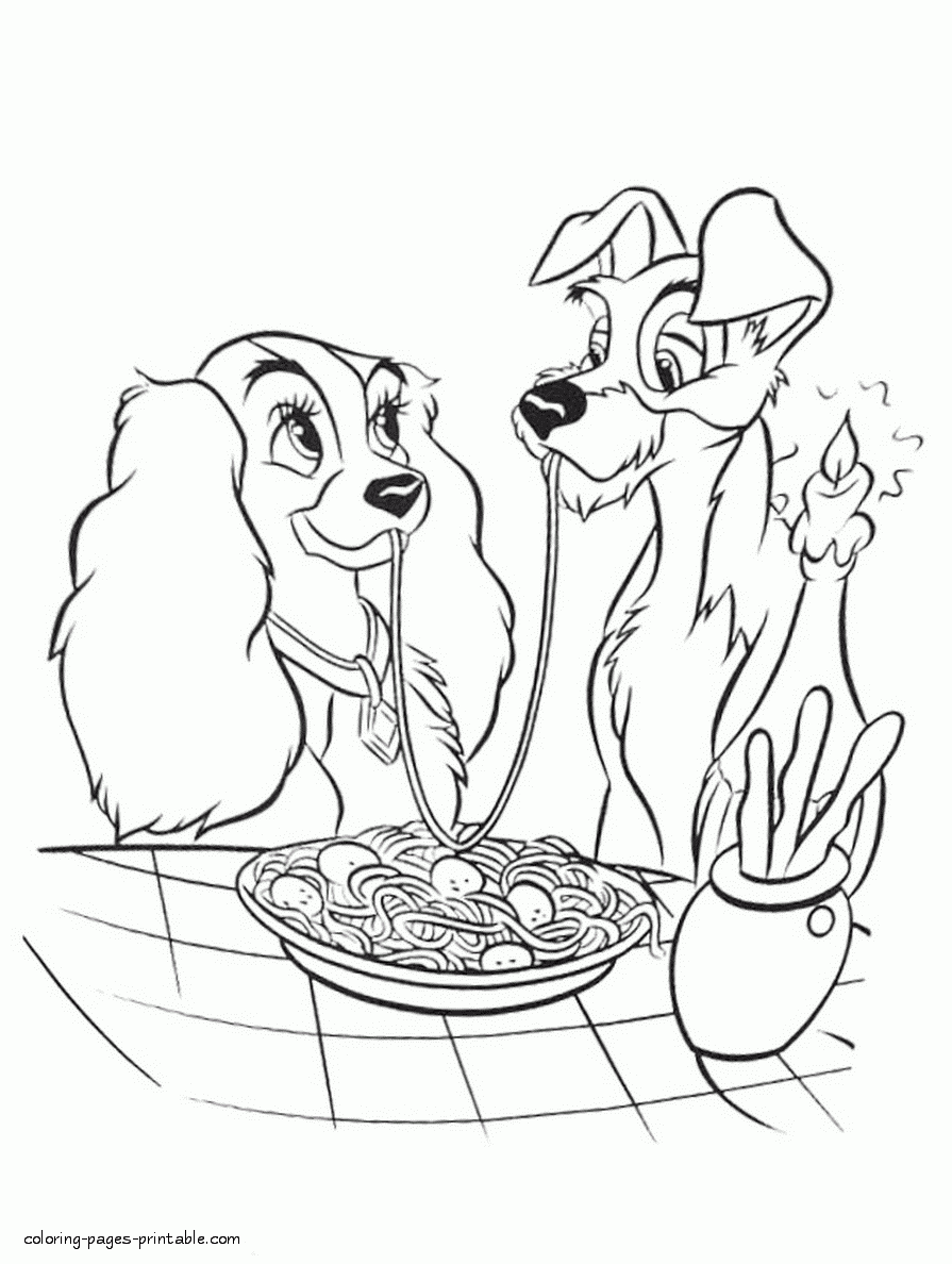 Lady And The Tramp Disney Printables 22 COLORING PAGES PRINTABLE COM Lady And The Tramp Disney Printables 22 COLORING PAGES PRINTABLE COM