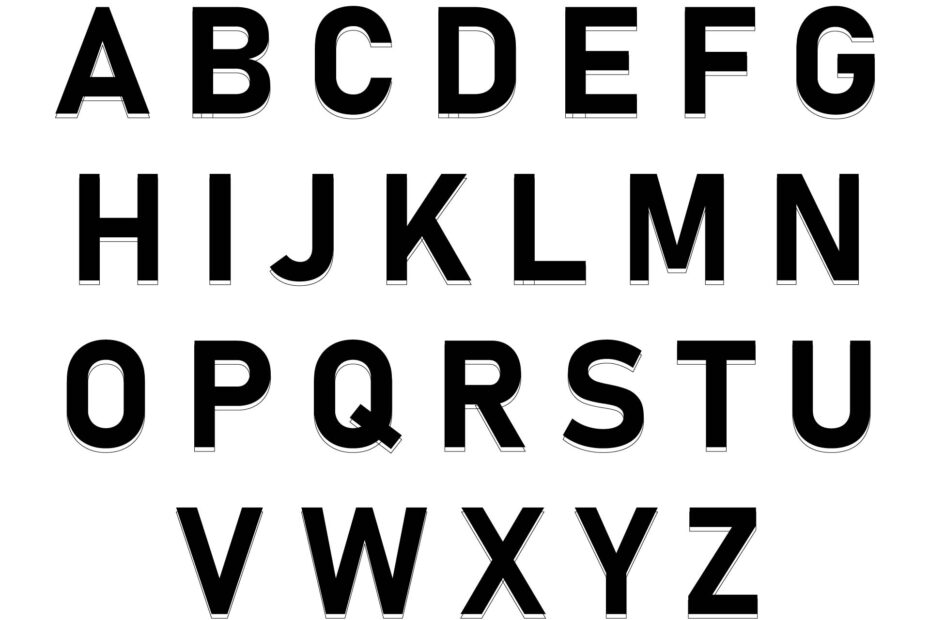 Large Printable Abc Letters Printable Calendars AT A GLANCE