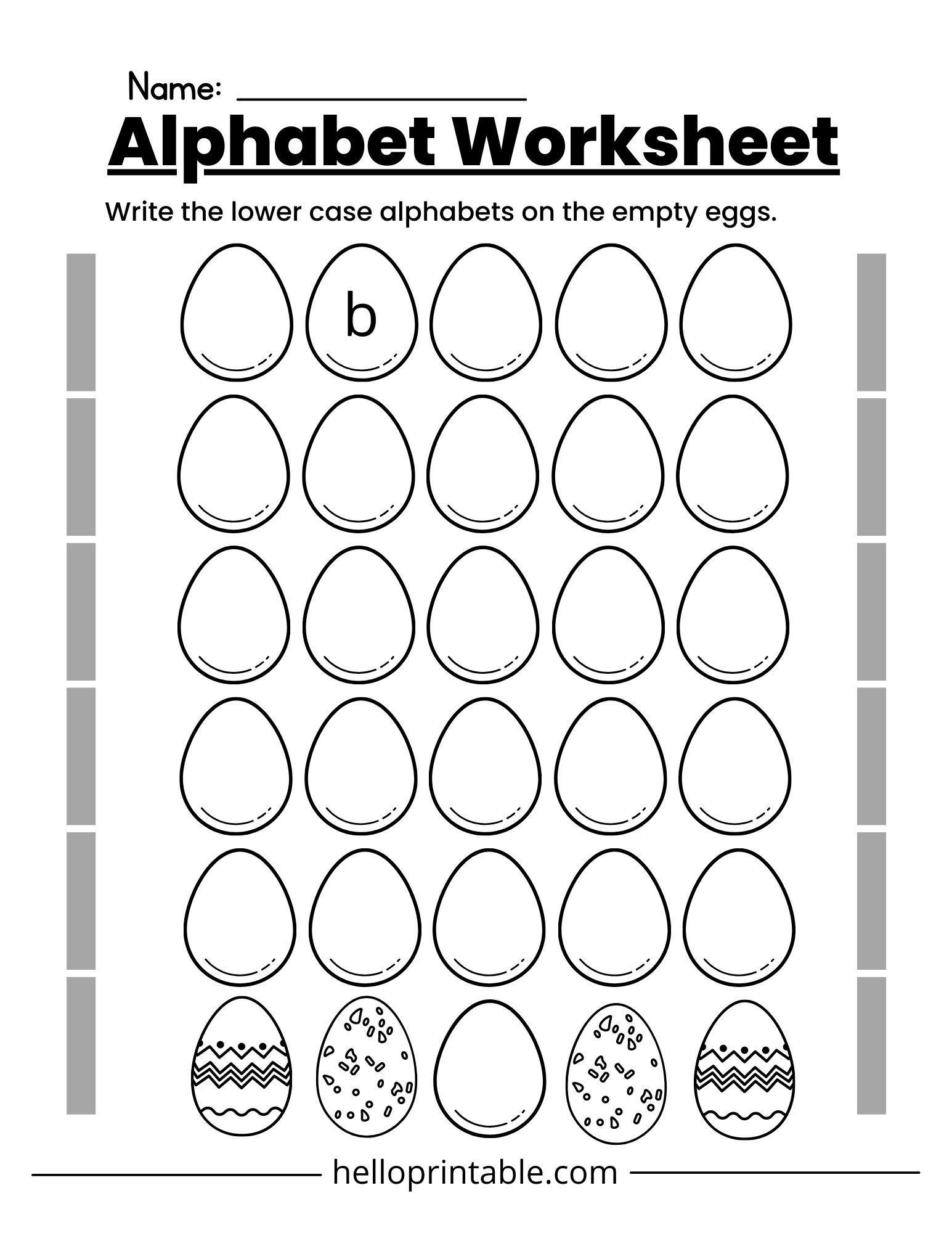 Learning Alphabet Worksheet For Preschool Kids Helloprintable