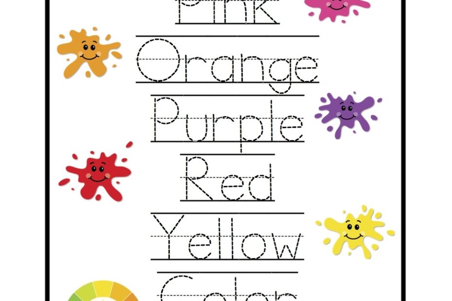 Learning Colors Printable Preschool Printables