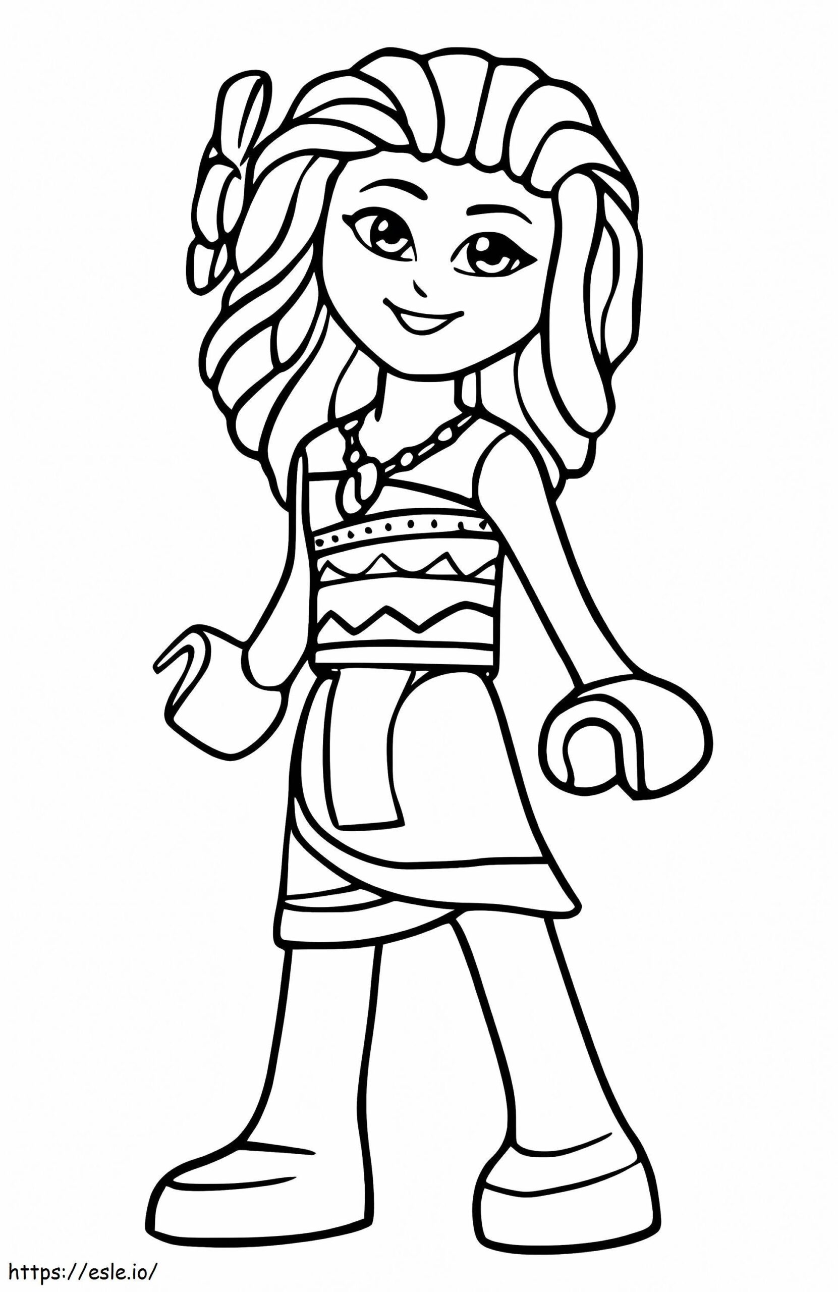 Lego Princess Moana Coloring Page Lego Princess Moana Coloring Page