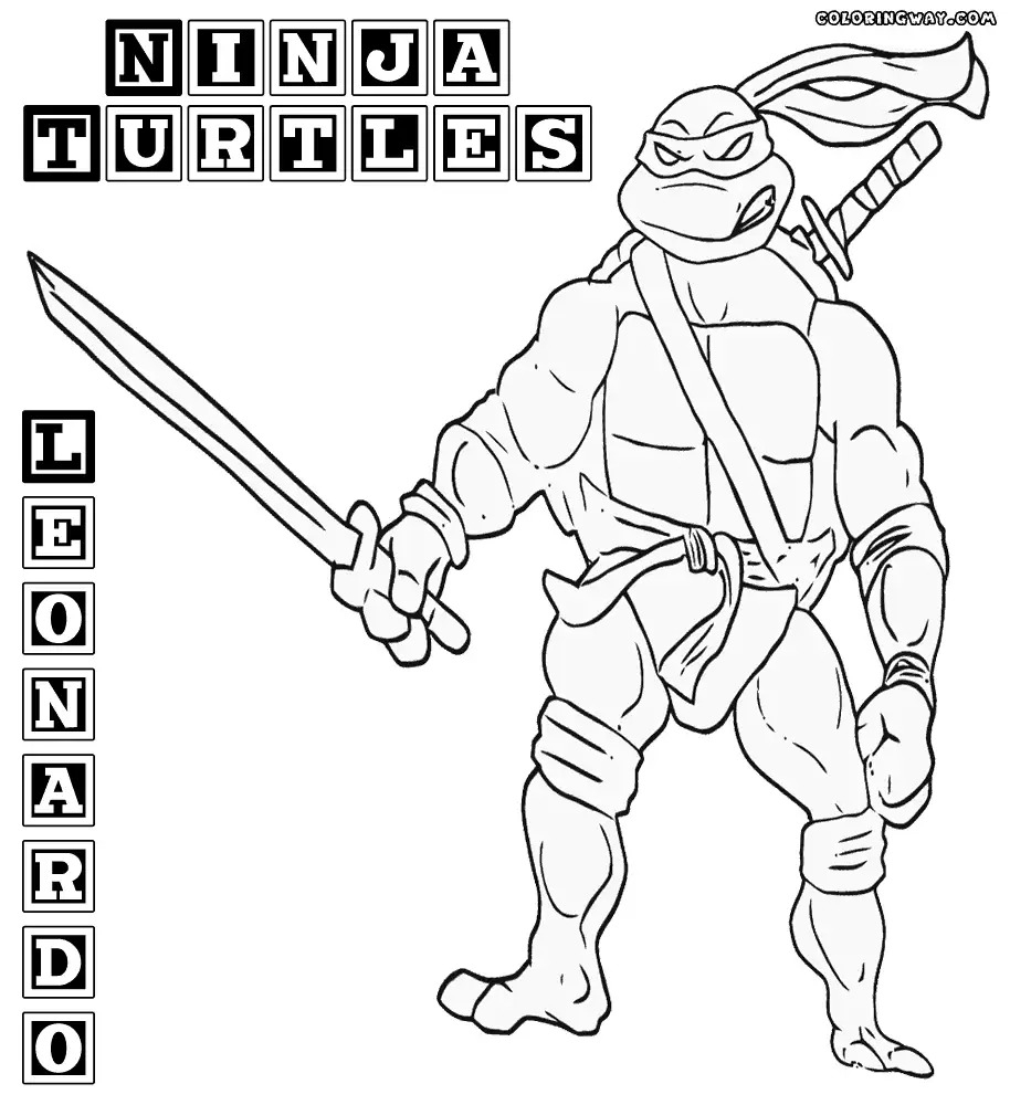 Leonardo Ninja Turtle Coloring Page At GetColorings Free Leonardo Ninja Turtle Coloring Page At GetColorings Free
