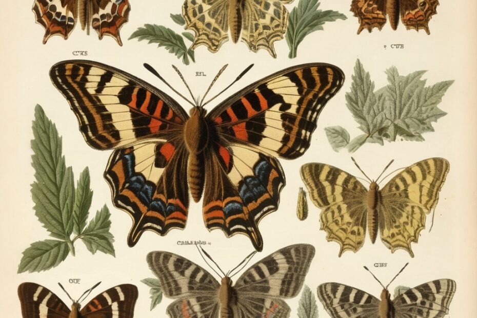 Lepidoptera Life Cycle Illustration Stable Diffusion Online