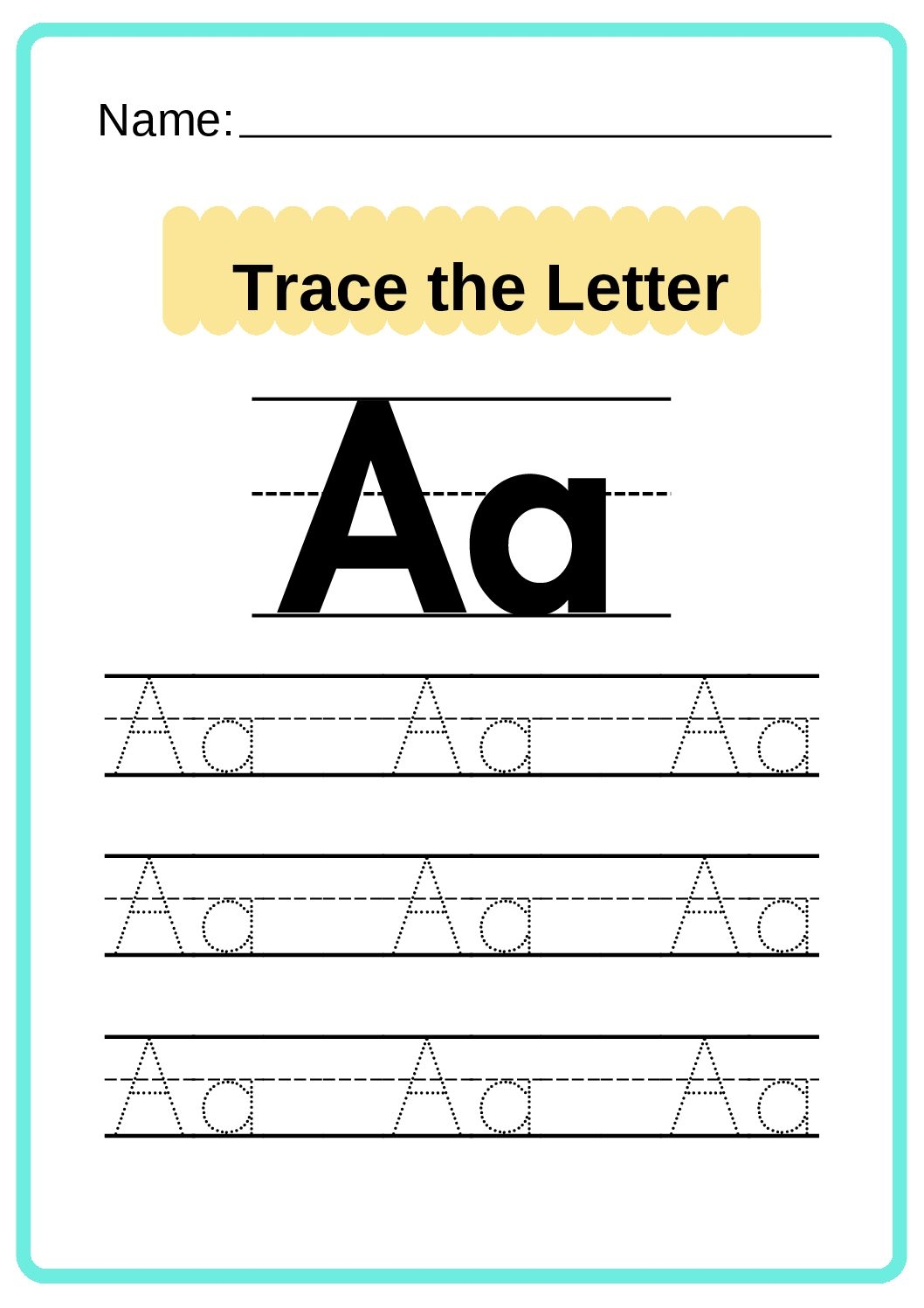 Letter A Alphabet Tracing Worksheets Free Printable PDF Worksheets Letter A Alphabet Tracing Worksheets Free Printable PDF Worksheets