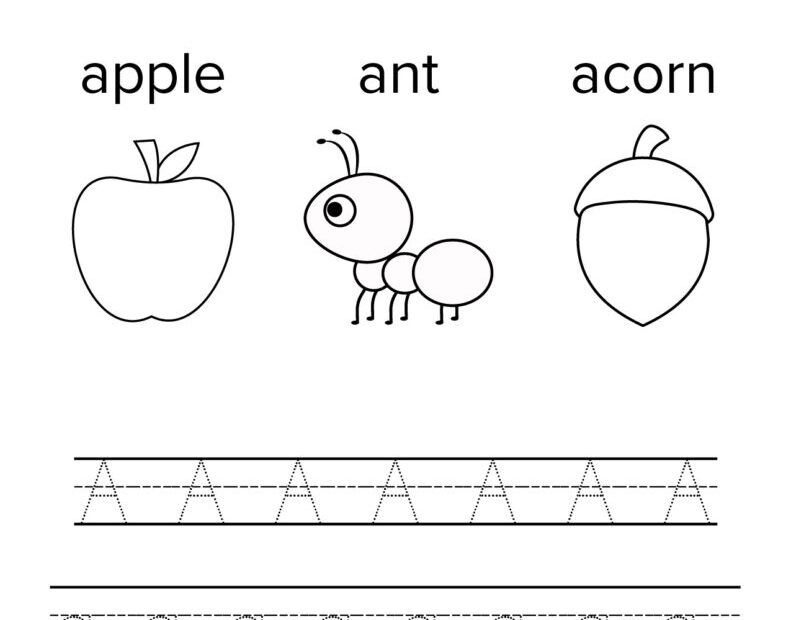 Letter A Worksheets 50 FREE Printables PrintaBulk