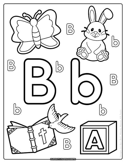 Letter B Coloring Pages For Preers Free Printable Infoupdate Letter B Coloring Pages For Preers Free Printable Infoupdate