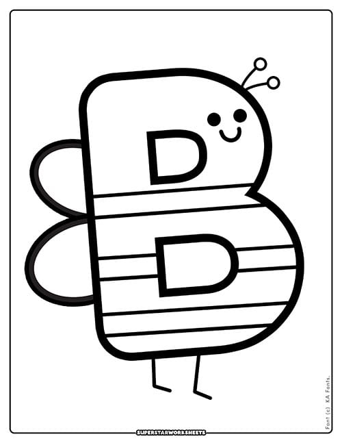 Letter B Coloring Sheet Printable Pdf Infoupdate Letter B Coloring Sheet Printable Pdf Infoupdate