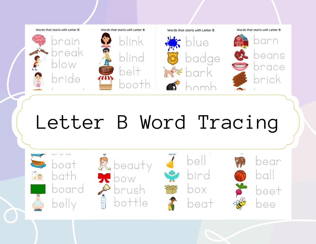 letter b tracing pages letter b tracing pages