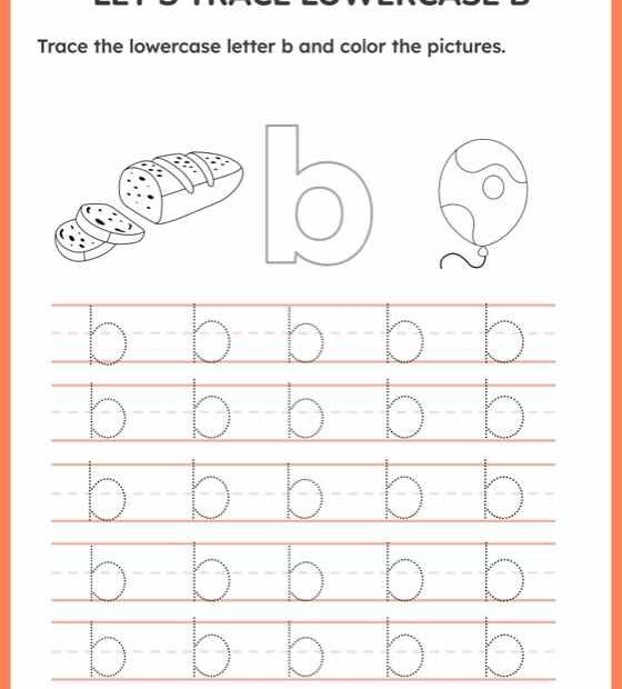 Letter B Tracing Worksheets For Kindergarten Infoupdate