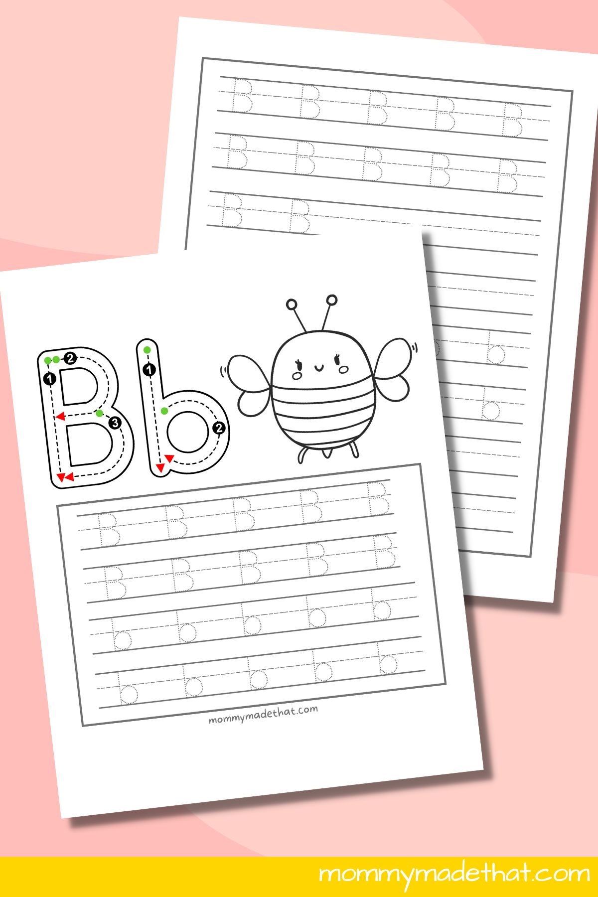 Letter B Tracing Worksheets Free Printables Letter B Tracing Worksheets Free Printables