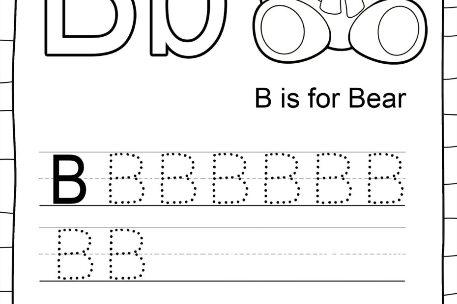 Letter B Worksheets Letter B Worksheets For Preschoolers Worksheets