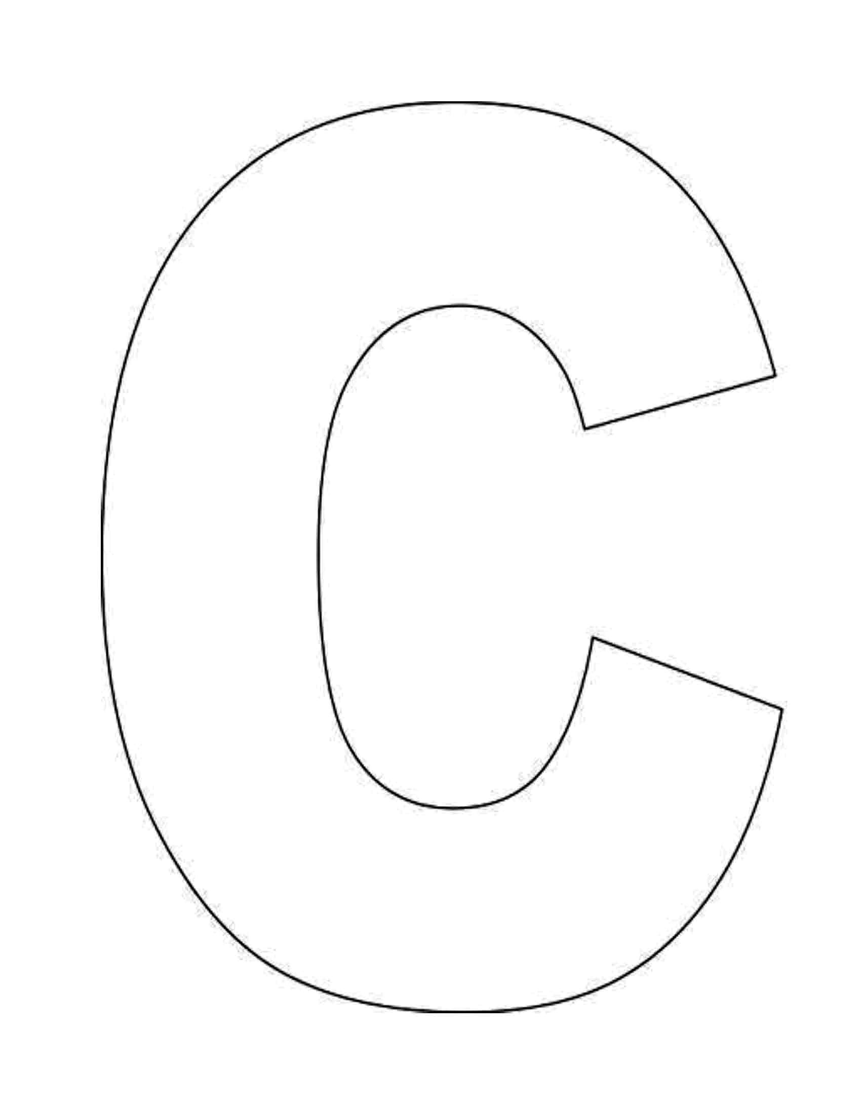 Letter C Template Free Printable Letter C Template Free Printable