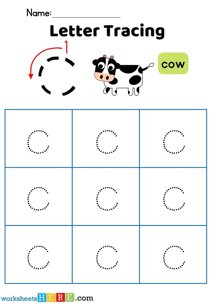 Letter C Tracing PDF Worksheet Alphabet C Tracing For Kindergarten Letter C Tracing PDF Worksheet Alphabet C Tracing For Kindergarten