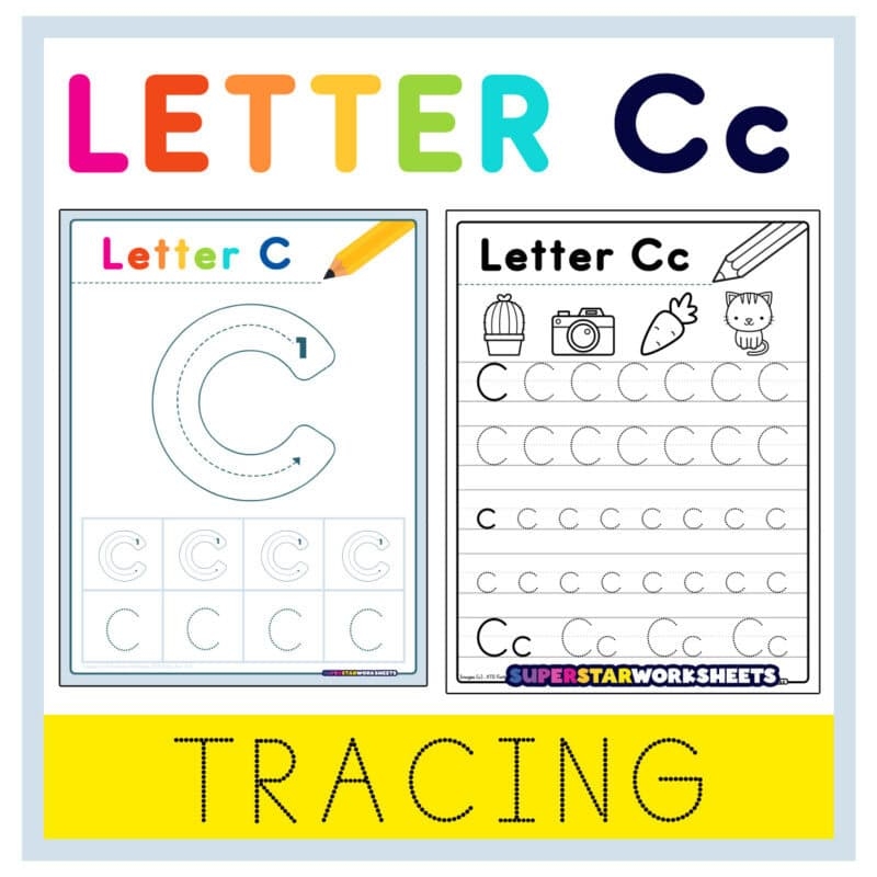 Letter C Tracing Worksheets Superstar Worksheets Letter C Tracing Worksheets Superstar Worksheets