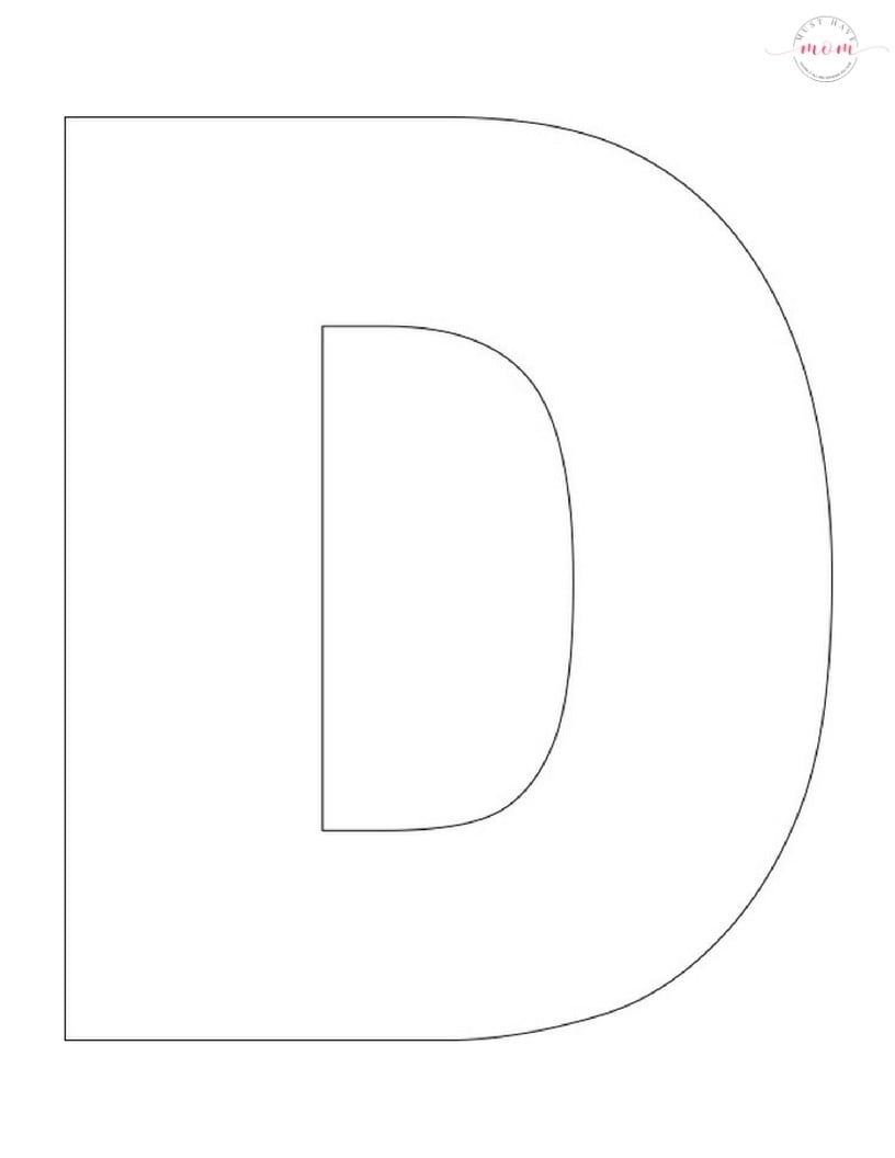 Letter D Template Printable Free Printable Letter D Template Printable Free Printable