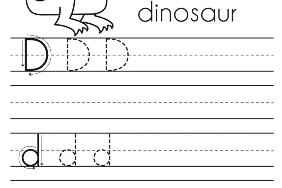 Letter D Traceable Worksheets LettersWorksheets