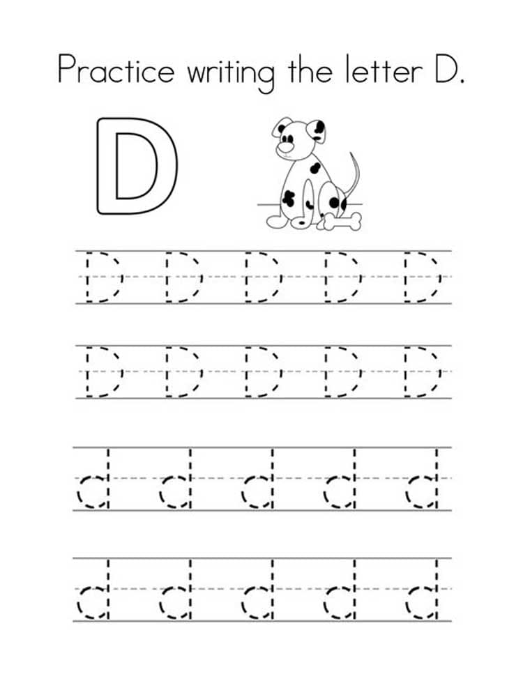 Letter D Tracing Coloring Page Download Print Or Color Online For Free Letter D Tracing Coloring Page Download Print Or Color Online For Free