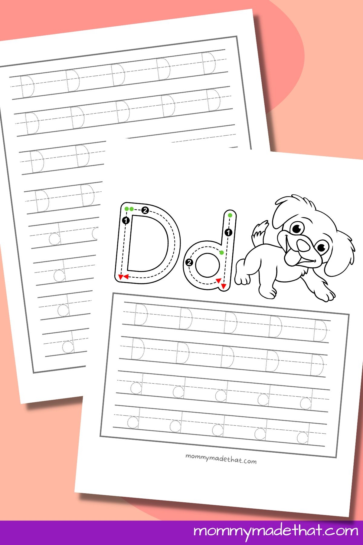 letter d tracing pages letter d tracing pages