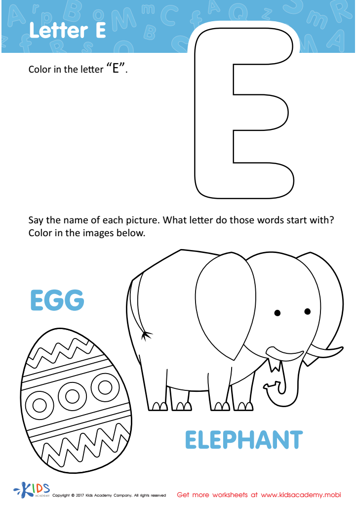 Letter E Coloring Sheet Infoupdate Letter E Coloring Sheet Infoupdate