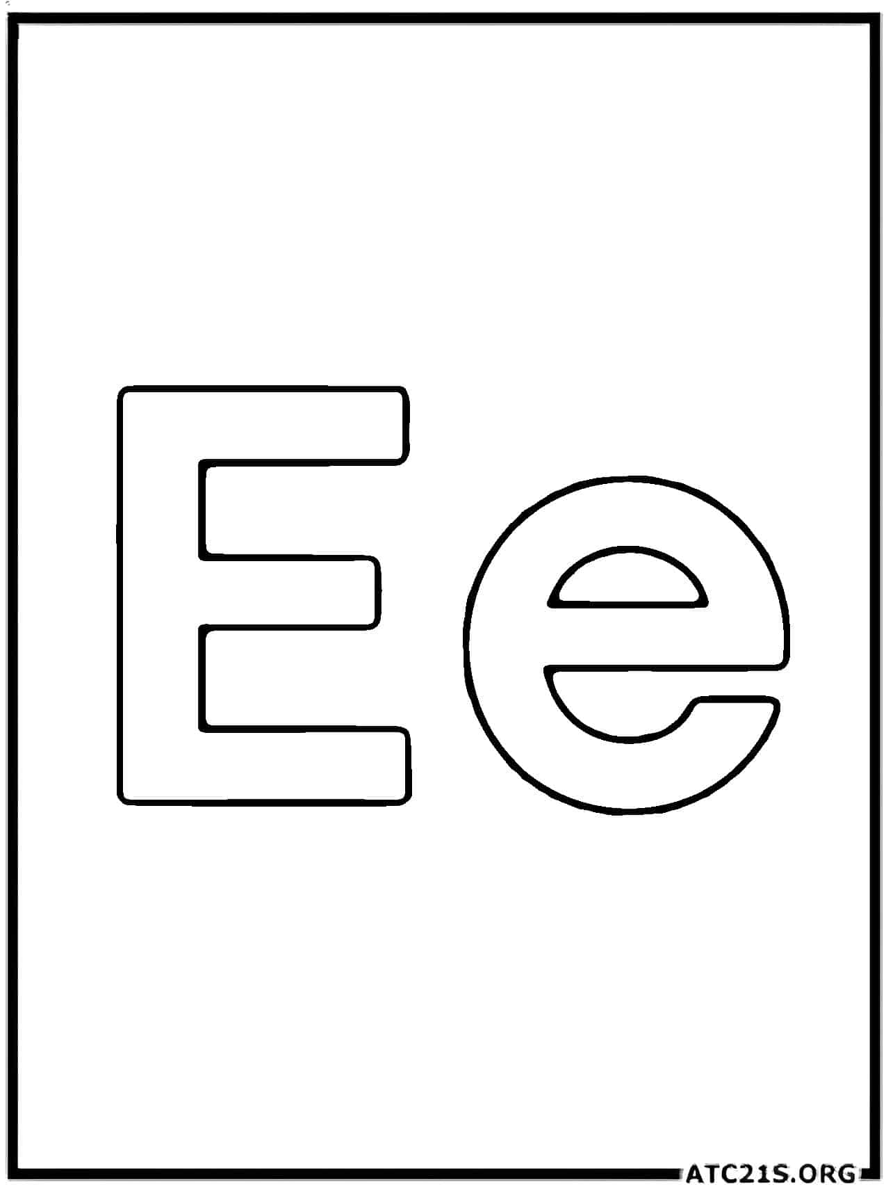 Letter E Coloring Sheet Infoupdate Letter E Coloring Sheet Infoupdate
