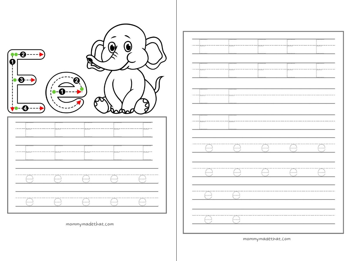 letter e tracing worksheets letter e tracing worksheets