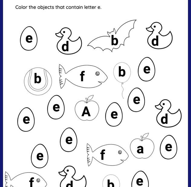 Letter E Worksheet Infoupdate