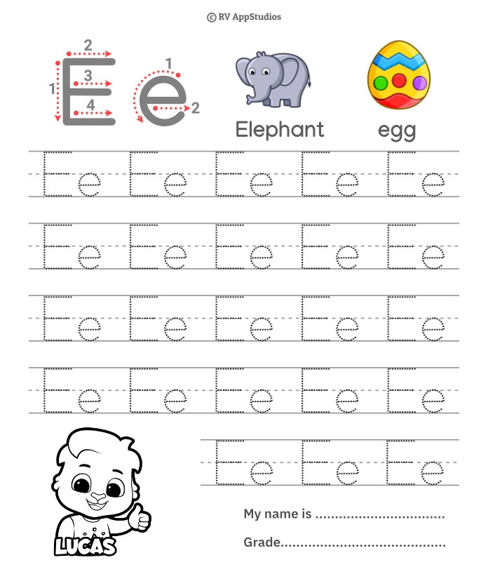 Letter Ee Tracing Letter Tracing Worksheets Letter Ee Tracing Letter Tracing Worksheets
